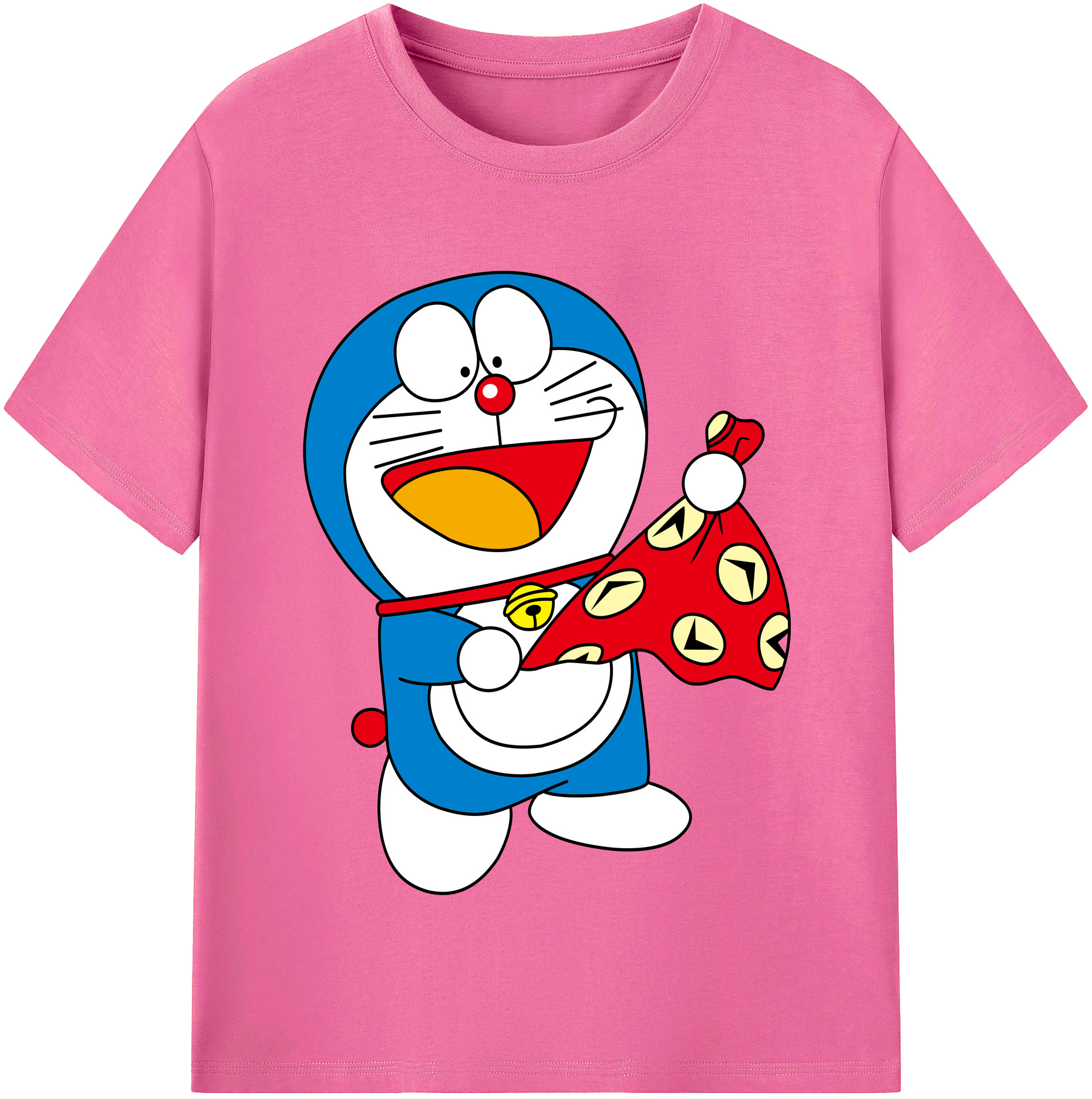 （画像用） ドラえもん Doraemon レディースカジュアルプリントTシャツ（綿100％）